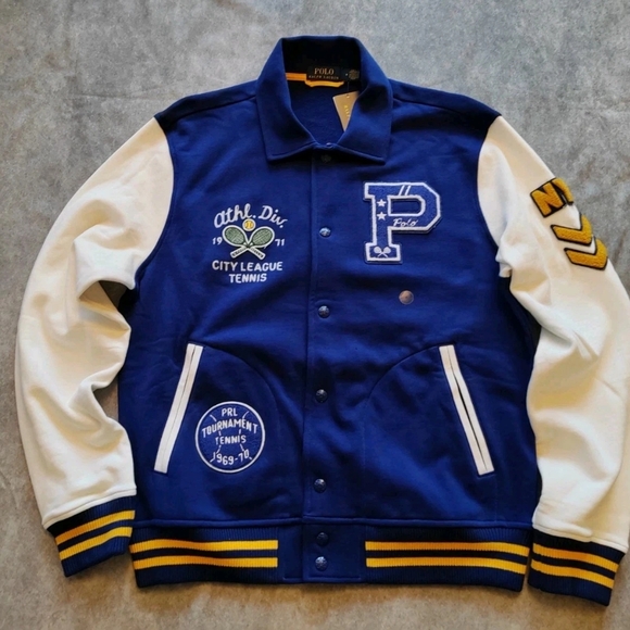 Polo Ralph Lauren Other - Polo by Ralph Lauren Medium Varsity Tennis Letterman Bomber Jacket